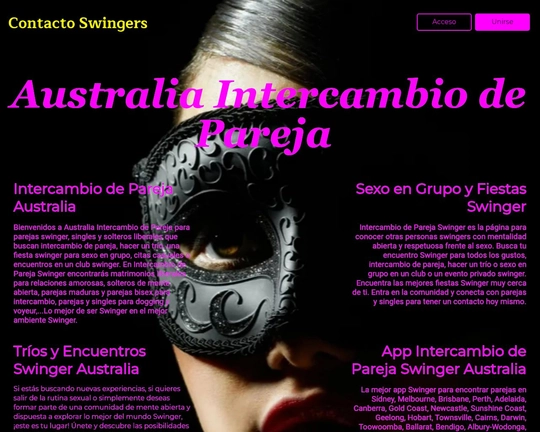 Intercambio de Pareja Australia