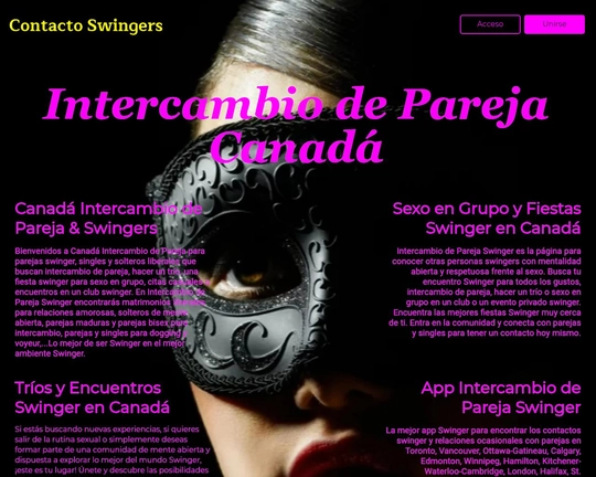 Intercambio de Pareja Canadá